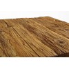 drewniany stolik ze starego drewna ciosanego ręcznie-naturalny