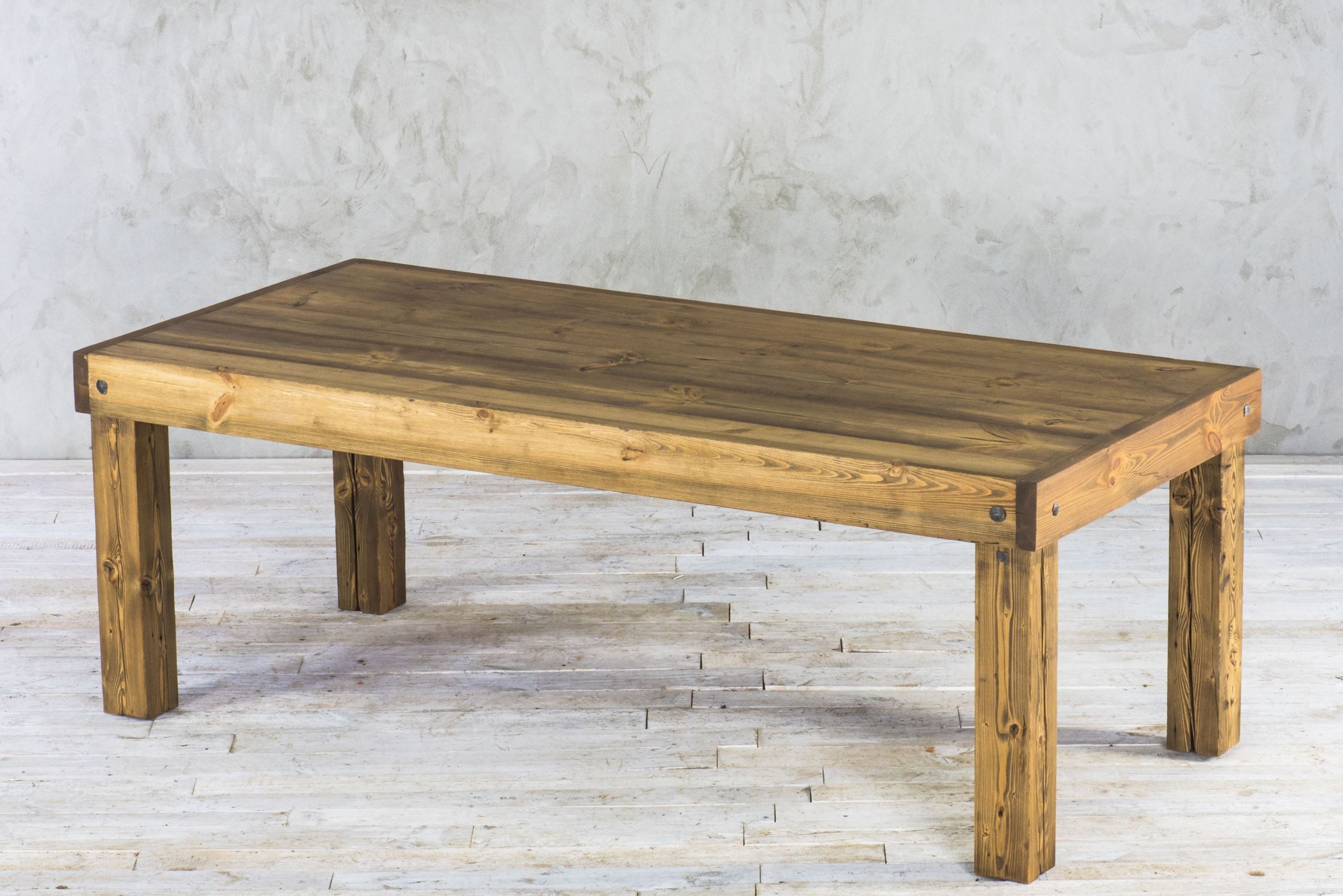 Stół drewniany ze starego drewna - rdzeń belki No. 25