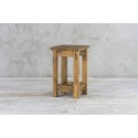 Hoker - stołek ze starego drewna ciosanego ręcznie