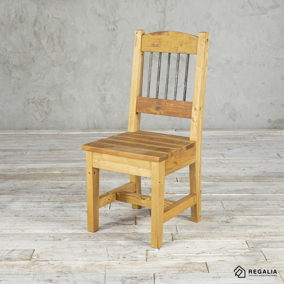 Krzesło ze starego drewna NO.404 - deska podłogowa