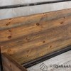 Łóżko industrialne - stare drewno